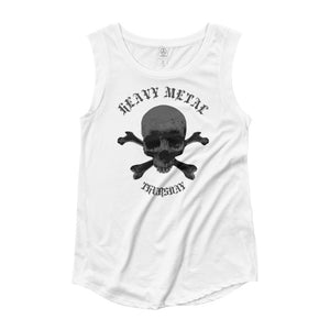 HMT Skull and Bones Ladies’ Cap Sleeve T-Shirt