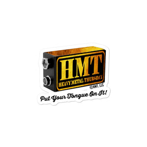 Gold HMT logo sticker